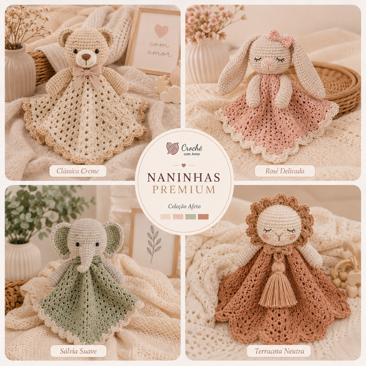 Mosaico de naninhas delicadas